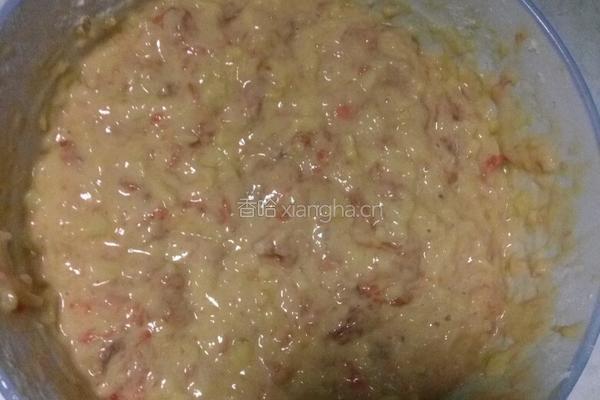 土豆鸡蛋金黄小肉饼的做法图解2