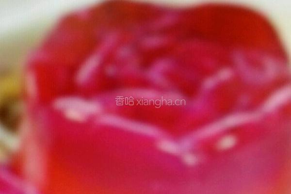 水晶玫瑰布丁的做法图解8