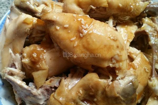 芝麻姜葱手撕鸡的做法图解12