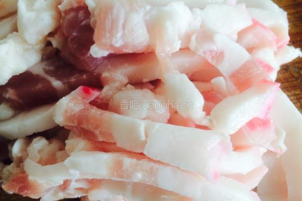 肉丝菜苔烧豆腐的做法图解4