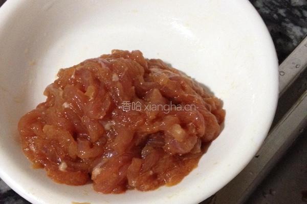 茭白胡罗卜肉丝的做法图解4