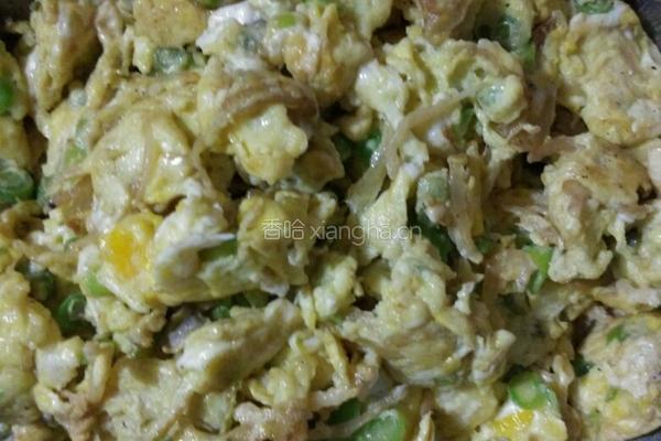 白饭鱼豆角炒蛋的做法图解3