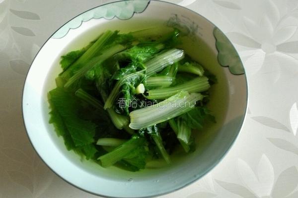 清水煮小白菜的做法图解3