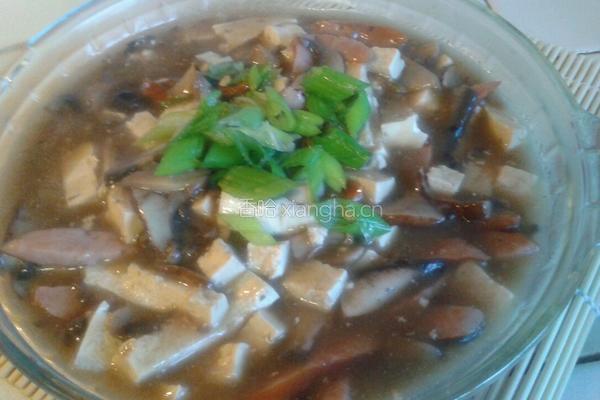 蘑菇香肠豆腐
