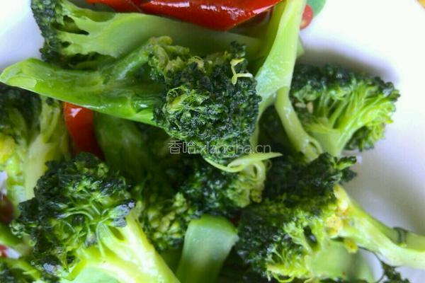 辣炒西兰花的做法图解5