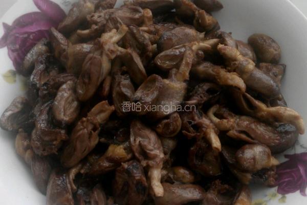 干煸鸡心的做法图解4