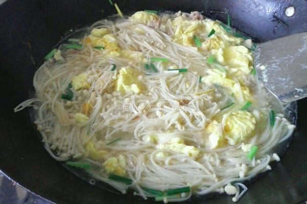 金针菇鸡蛋汤的做法图解18