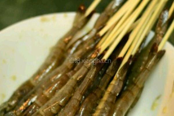 孜然串烤虾的做法图解4