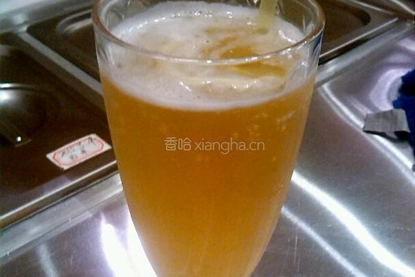 花枝冰绿茶的做法图解3