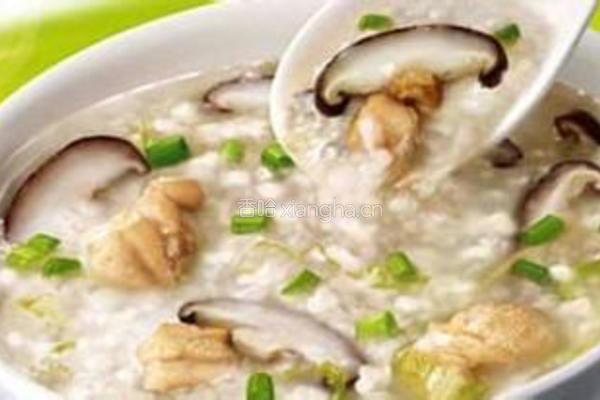香菇瘦肉芽菜粥的做法图解5