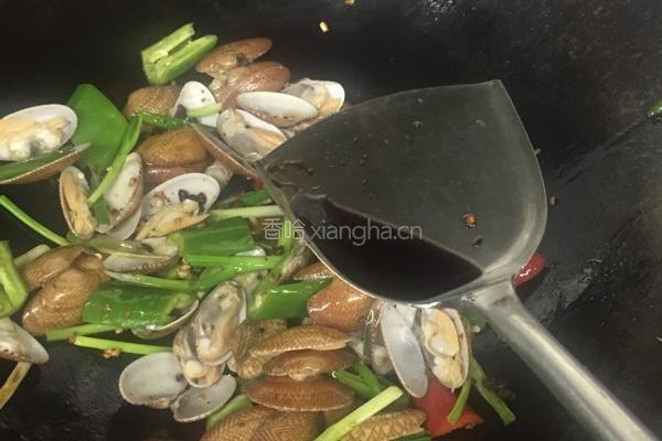 豉椒炒花甲王的做法图解8