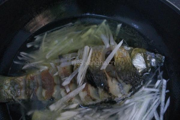 萝卜丝鲫鱼的做法图解5