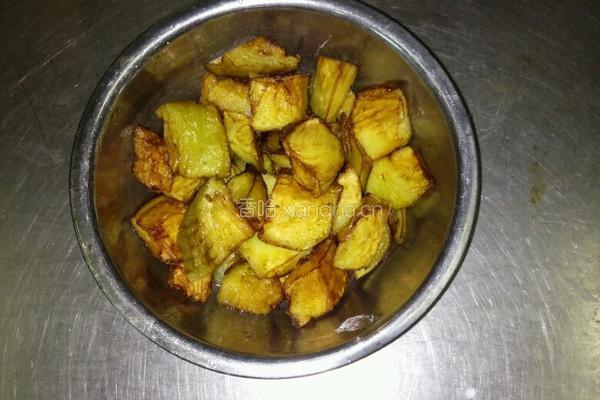 蒜香烧茄子的做法图解4