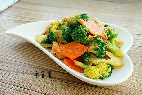 西兰花炒肉的做法图解8