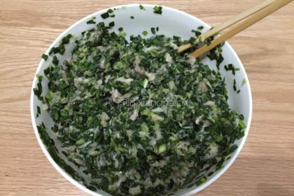 韭菜饺子的做法图解3