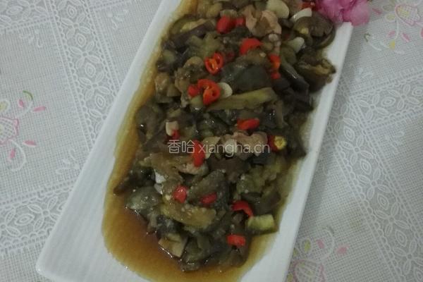 茄子蒸肉的做法图解1