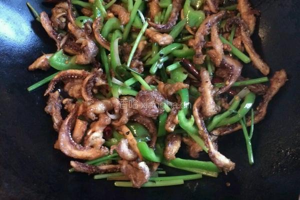 干煸鱿鱼须的做法图解4