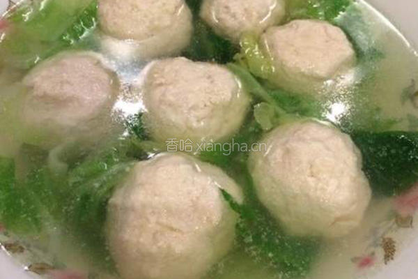 白菜豆腐圆子汤的做法图解6