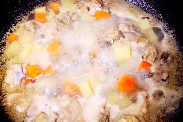 鸡肉咖喱饭的做法图解5