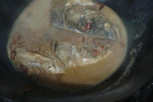 红烧鱼头的做法图解8