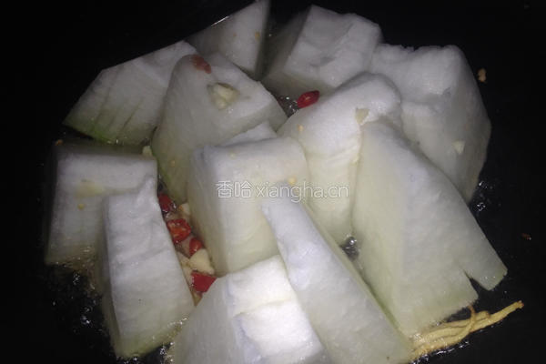 肉片冬瓜的做法图解3