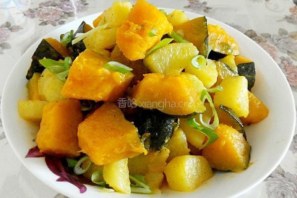 南瓜炖土豆的做法图解5