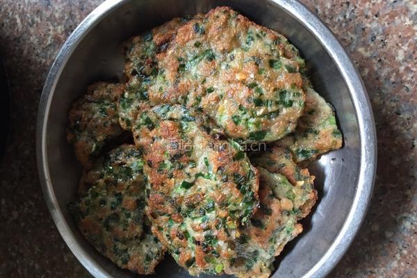 韭菜魚肉饼的做法图解8