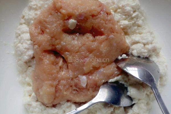 豆腐鸡肉丸的做法图解4