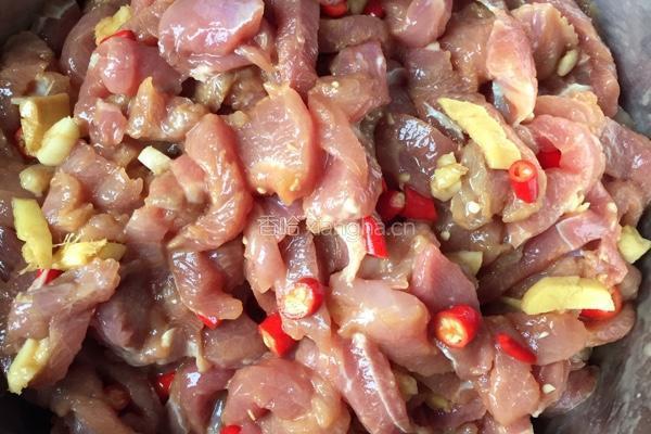 孜然瘦肉的做法图解4