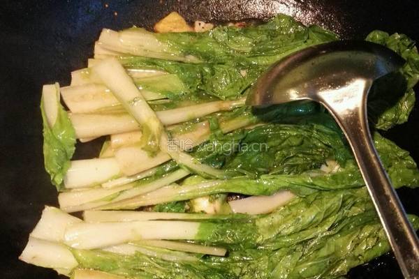 清炒小白菜的做法图解2