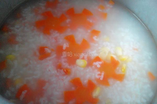玉米胡萝卜粥的做法图解7