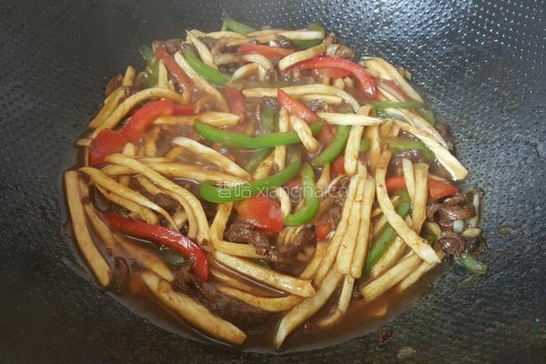 茭白肉丝的做法图解8