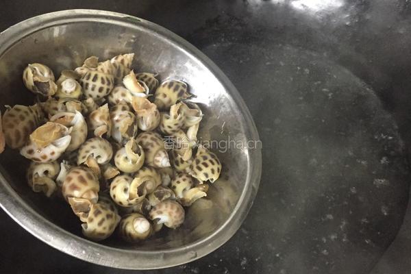 辣酒煮花螺的做法图解2