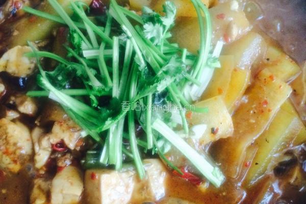 麻辣豆腐炖冬瓜的做法图解9