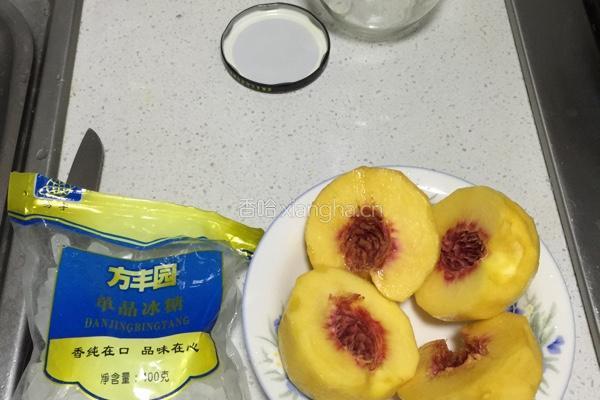 黄桃罐头的做法图解3