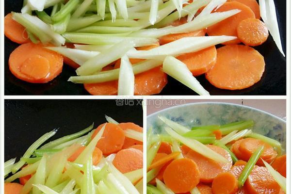芹菜胡萝卜肉片的做法图解6