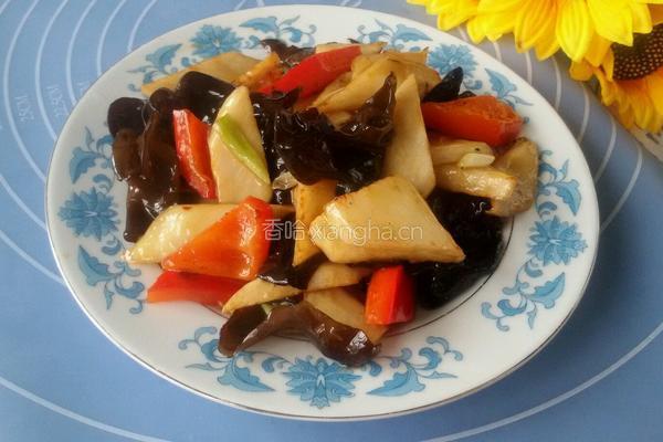 木耳炒山药的做法图解5
