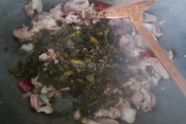 咸菜炒肉的做法图解6