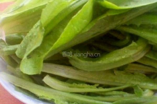 炝油麦菜的做法图解1