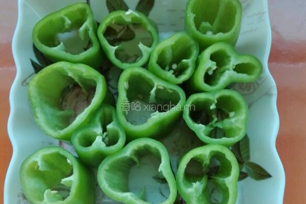 青椒酿肉的做法图解3