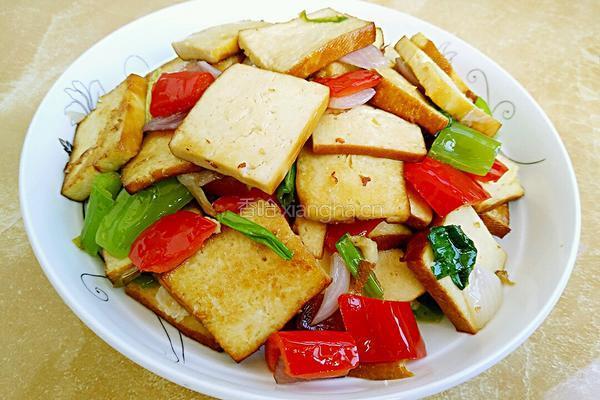 双椒豆腐干的做法图解9