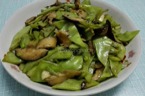 素炒香菇荷兰豆