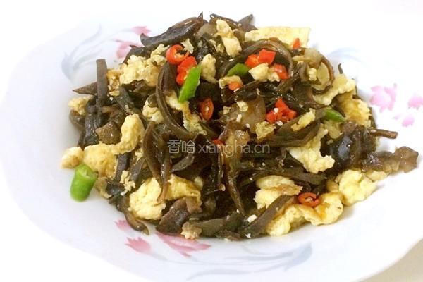 木耳炒蛋的做法图解5