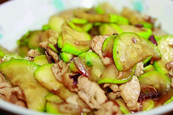 角瓜炒肉的做法图解6