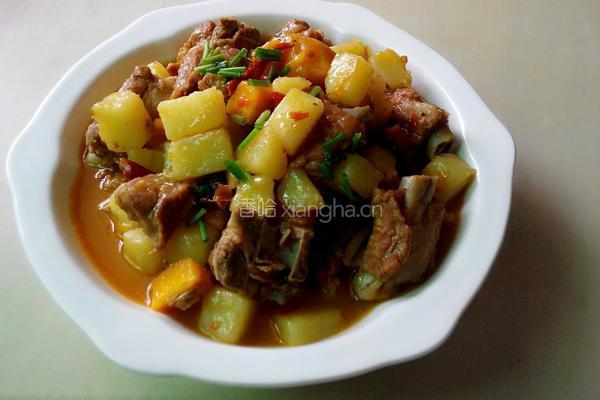 土豆烧排骨的做法图解10