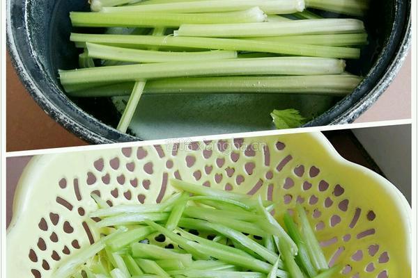 芹菜腐竹肉片的做法图解4