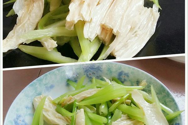 芹菜腐竹肉片的做法图解7
