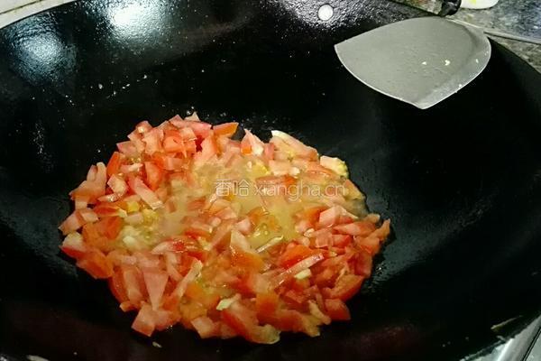 蕃茄鸡蛋拌面的做法图解6