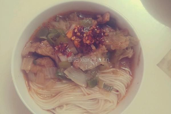 鸡肉白菜臊子面的做法图解8