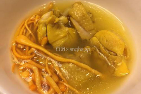 鸡腿虫草汤的做法图解7